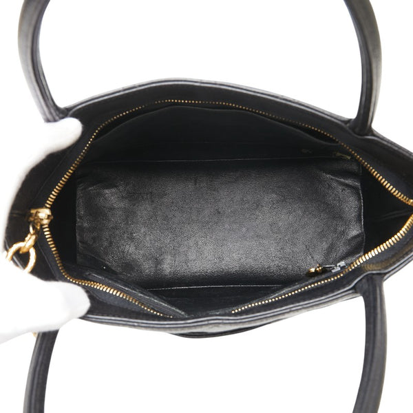 シャネル マトラッセ ココマーク 復刻トート トートバッグ ブラック キャビアスキン レディース CHANEL 【中古】