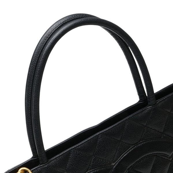 シャネル マトラッセ 復刻トート ココマーク トートバッグ ブラック キャビアスキン レディース CHANEL 【中古】