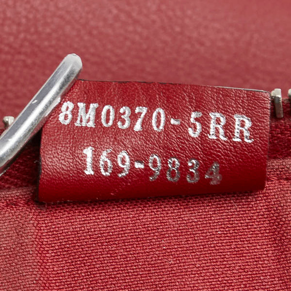 フェンディ バグズアイ モンスター クラッチバッグ 8M0370 レッド レザー パイソン メンズ FENDI 【中古】