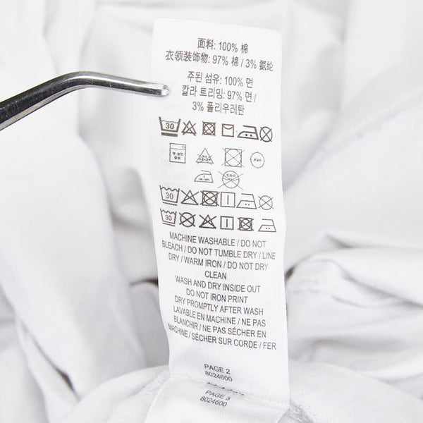 バーバリー TBロゴ 長袖Tシャツ ロンT サイズ:S ホワイト コットン メンズ BURBERRY 【中古】