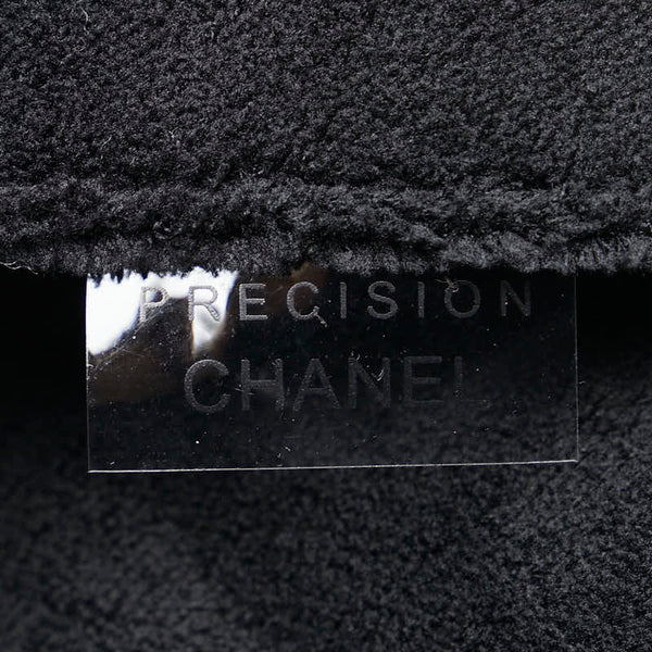 シャネル ノベルティ ココマーク 斜め掛け ショルダーバッグ ブラック ホワイト パイル レディース CHANEL 【中古】