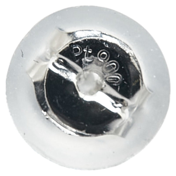 Pt900 プラチナ サファイア0.60ct ダイヤ0.23ct ピアス レディース 【中古】