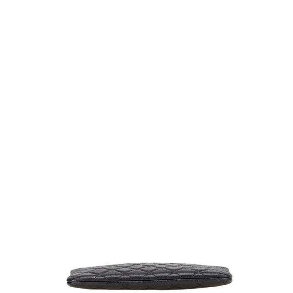 シャネル マトラッセ ココマーク クラッチバッグ セカンドバッグ ブラック キャビアスキン レディース CHANEL 【中古】