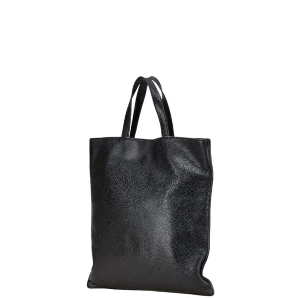 ロエベ アナグラム スタッズ ハンドバッグ ブラック レザー レディース LOEWE 【中古】