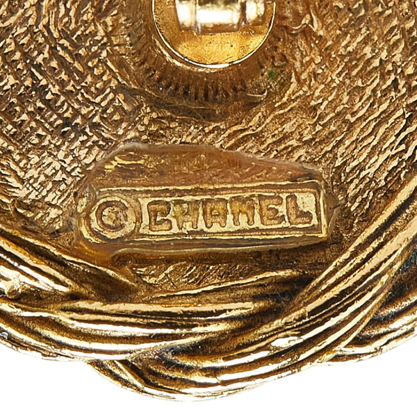 シャネル ヴィンテージ ココマーク カフス ゴールド ブラック メッキ レディース CHANEL 【中古】
