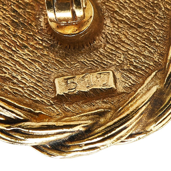 シャネル ヴィンテージ ココマーク カフス ゴールド ブラック メッキ レディース CHANEL 【中古】