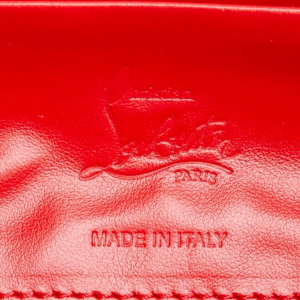 クリスチャンルブタン スタッズ ハンドバッグ セカンドバッグ ブラック レッド レザー レディース Christian Louboutin 【中古】