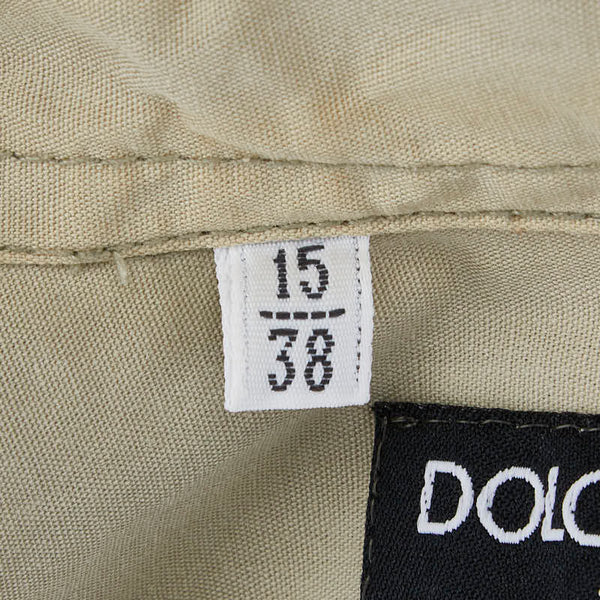 ドルチェアンドガッバーナ ワッペン シャツ 半袖 サイズ：15/38 カーキ コットン レディース DOLCE&GABBANA 【中古】