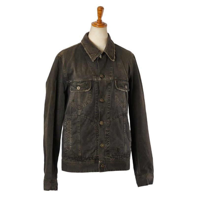 ドルチェアンドガッバーナ デニムジャケット サイズ：44 ブラック コットン メンズ DOLCE&GABBANA 【中古】