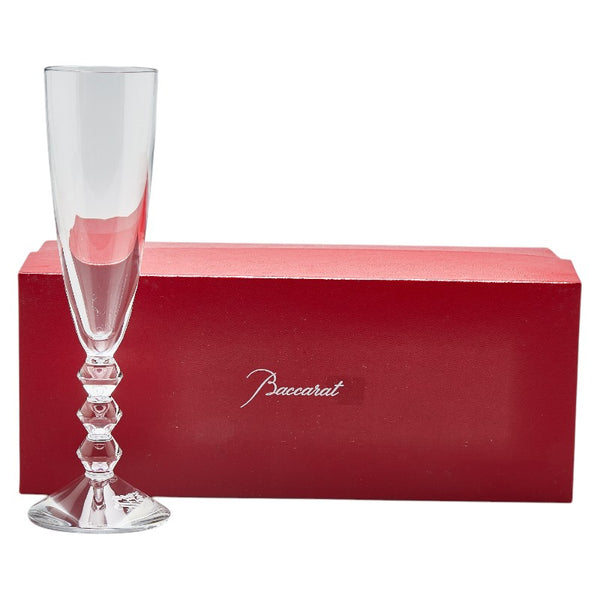 バカラ ベガ グラス シャンパンフルート クリア ガラス メンズ Baccarat 【中古】