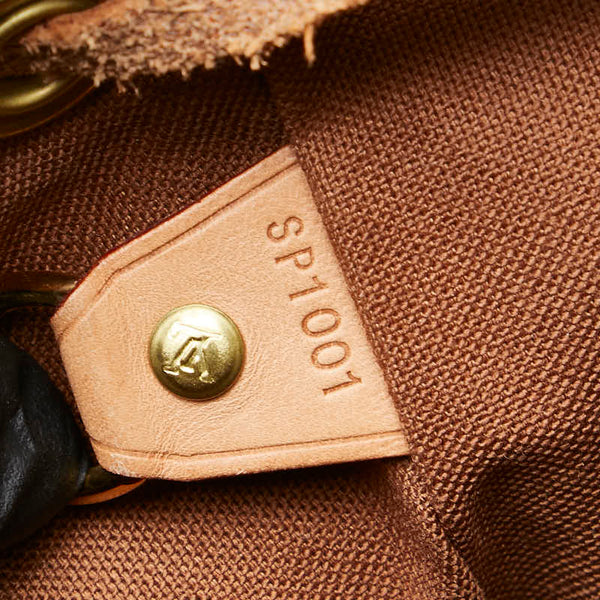 ルイ ヴィトン モノグラム モンスリMM リュック バックパック M51136 ブラウン PVC レザー レディース LOUIS VUITTON 【中古】