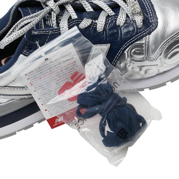 ニューバランス × FRANCK MULLER フランクミュラー 996 スニーカー 表記サイズ：29cm CM996FMS シルバー ネイビー レザー メンズ NEW BALANCE 【中古】