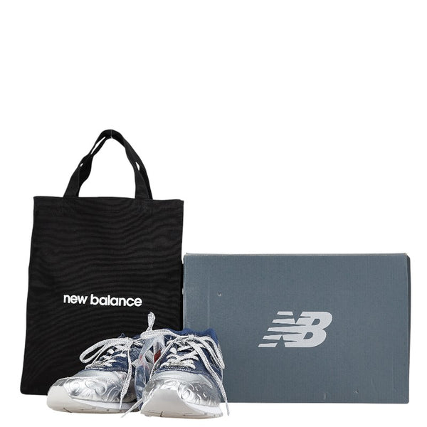 ニューバランス × FRANCK MULLER フランクミュラー 996 スニーカー 表記サイズ：29cm CM996FMS シルバー ネイビー レザー メンズ NEW BALANCE 【中古】