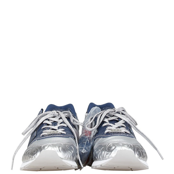 ニューバランス × FRANCK MULLER フランクミュラー 996 スニーカー 表記サイズ：29cm CM996FMS シルバー ネイビー レザー メンズ NEW BALANCE 【中古】