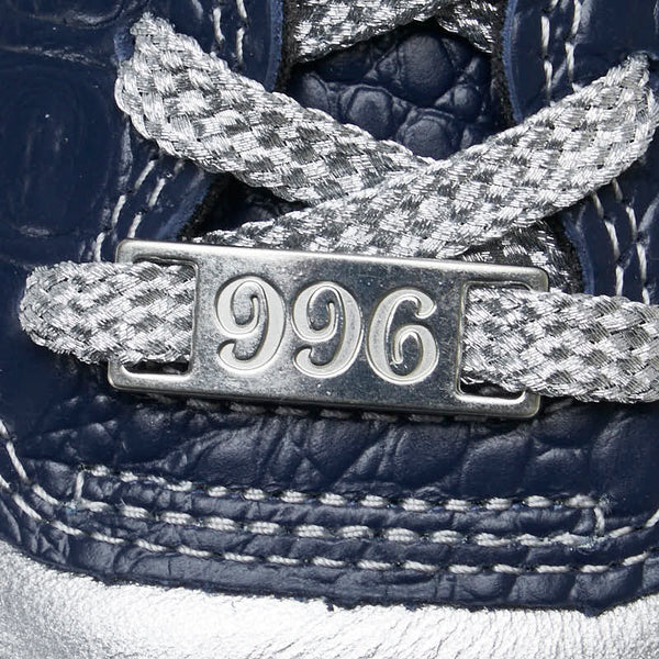ニューバランス × FRANCK MULLER フランクミュラー 996 スニーカー 表記サイズ：29cm CM996FMS シルバー ネイビー レザー メンズ NEW BALANCE 【中古】