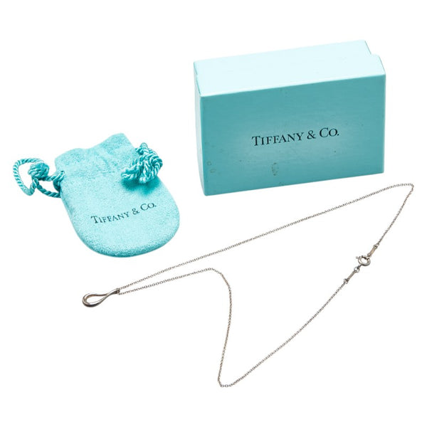 ティファニー オープンティアドロップ ネックレス SV925 シルバー レディース TIFFANY&Co. 【中古】