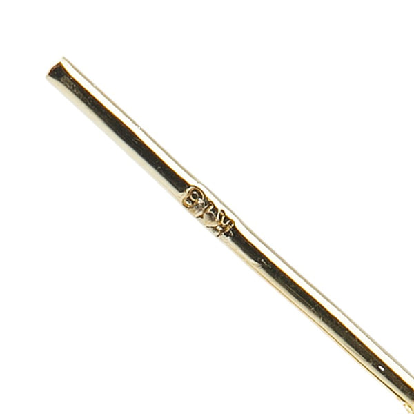K18YG イエローゴールド フープ ピアス レディース 【中古】