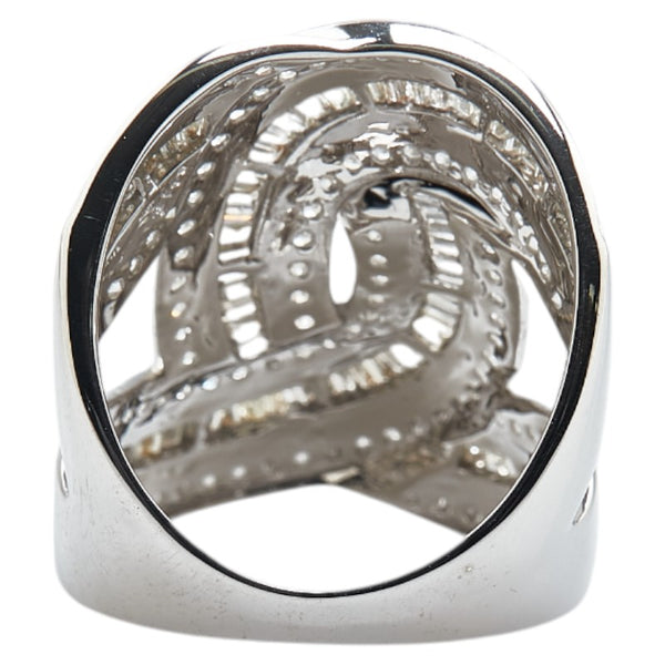 K18WG ホワイトゴールド ダイヤ1.10ct リング 指輪 レディース 11号 【中古】