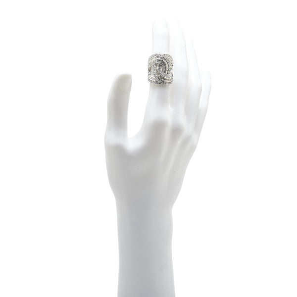 K18WG ホワイトゴールド ダイヤ1.10ct リング 指輪 レディース 11号 【中古】