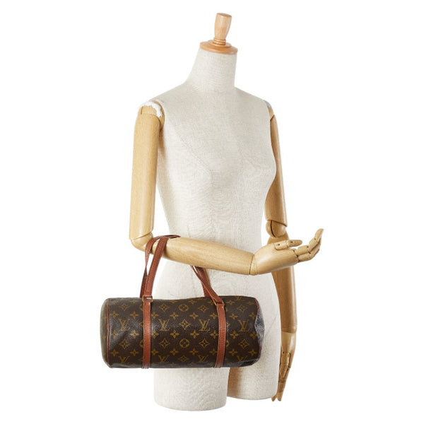 ルイ ヴィトン モノグラム パピヨン30(旧) ハンドバッグ M51365 ブラウン PVC レザー レディース LOUIS VUITTON 【中古】
