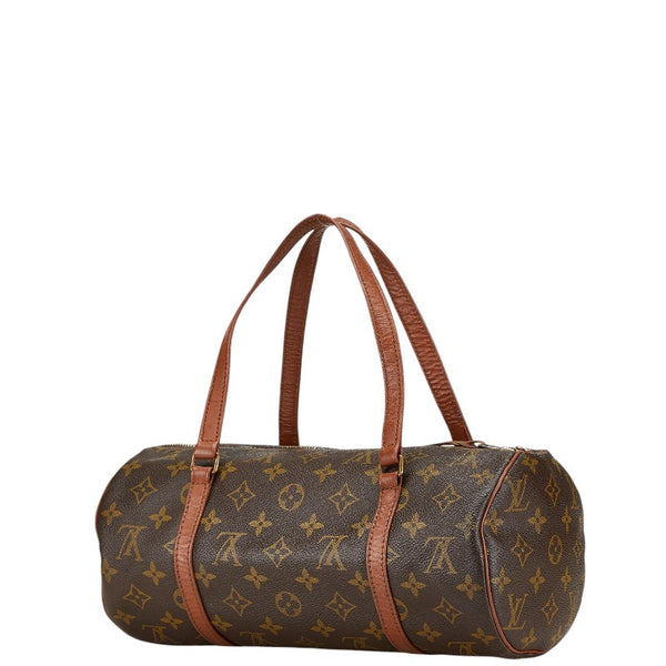 ルイ ヴィトン モノグラム パピヨン30(旧) ハンドバッグ M51365 ブラウン PVC レザー レディース LOUIS VUITTON 【中古】