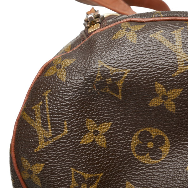 ルイ ヴィトン モノグラム パピヨン30(旧) ハンドバッグ M51365 ブラウン PVC レザー レディース LOUIS VUITTON 【中古】