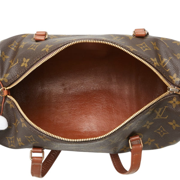 ルイ ヴィトン モノグラム パピヨン30(旧) ハンドバッグ M51365 ブラウン PVC レザー レディース LOUIS VUITTON 【中古】