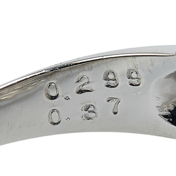 Pt900 プラチナ イエローダイヤ0.299ct ダイヤ0.37ct フラワー 花 モチーフ リング 指輪 レディース 15.5号 【中古】