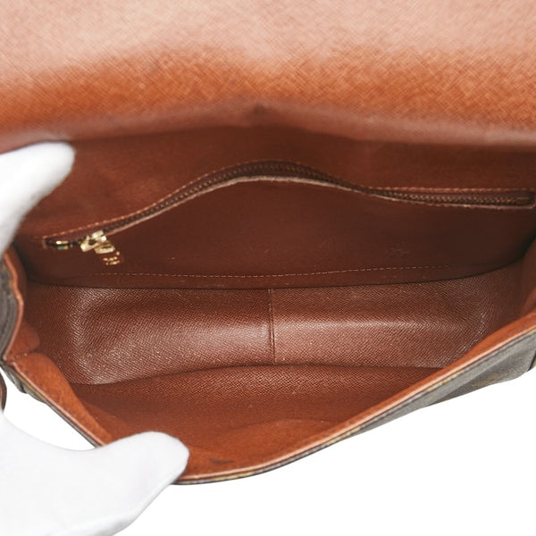 ルイ ヴィトン モノグラム サンクルー24 斜め掛け ショルダーバッグ M51242 ブラウン PVC レザー レディース LOUIS VUITTON 【中古】