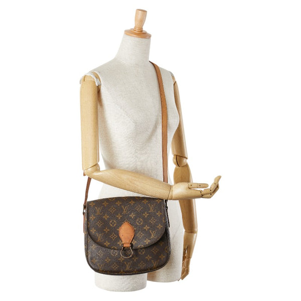 ルイ ヴィトン モノグラム サンクルー24 斜め掛け ショルダーバッグ M51242 ブラウン PVC レザー レディース LOUIS VUITTON 【中古】