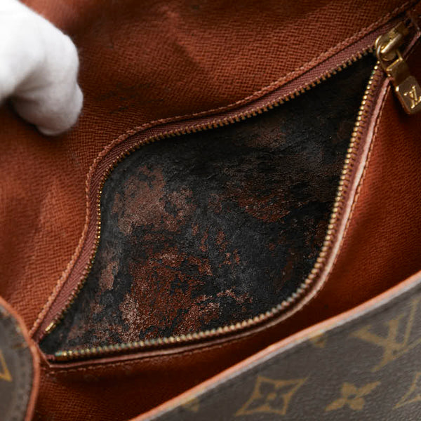 ルイ ヴィトン モノグラム サンクルー24 斜め掛け ショルダーバッグ M51242 ブラウン PVC レザー レディース LOUIS VUITTON 【中古】
