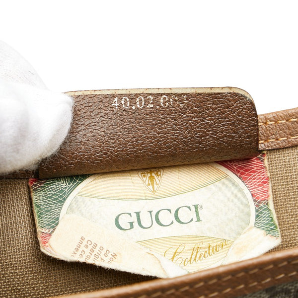 グッチ オールドグッチ　シェリーライン ハンドバッグ トートバッグ 40 02 003 ベージュ PVC レザー レディース GUCCI 【中古】