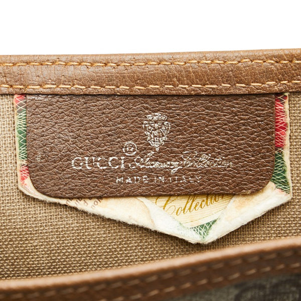 グッチ オールドグッチ　シェリーライン ハンドバッグ トートバッグ 40 02 003 ベージュ PVC レザー レディース GUCCI 【中古】