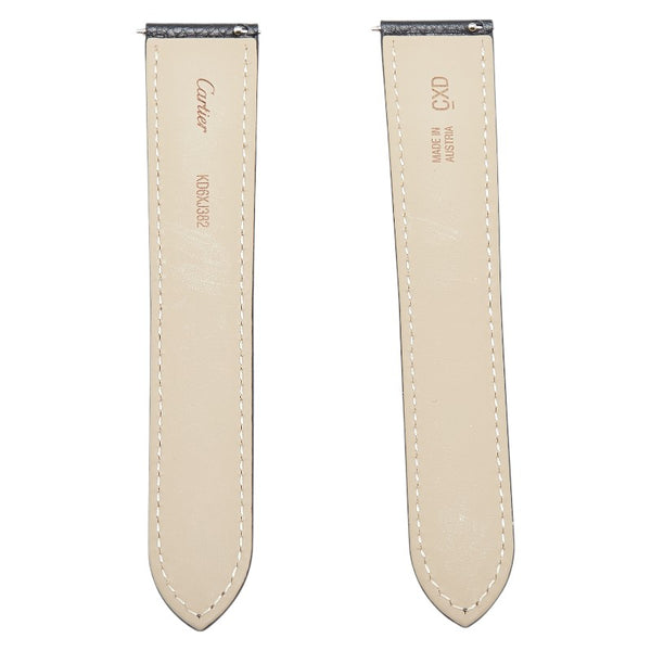 カルティエ 腕時計用 替えベルト 替えバンド ブラック レザー レディース CARTIER 【中古】