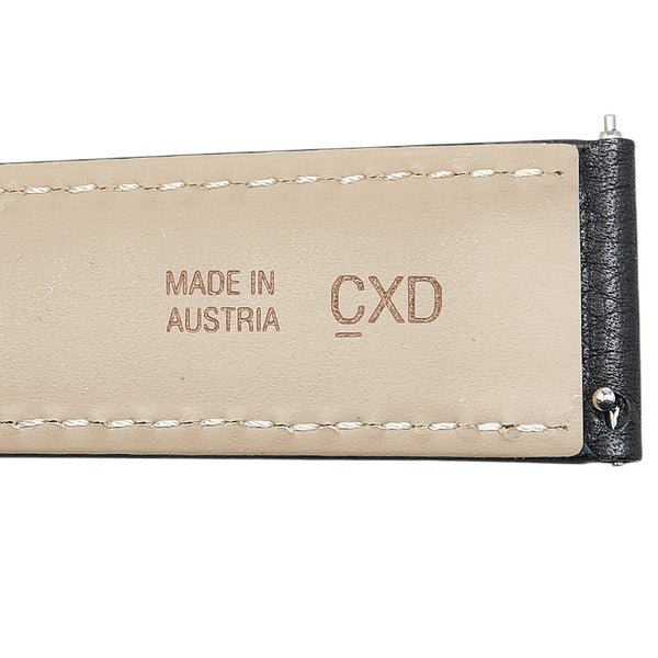 カルティエ 腕時計用 替えベルト 替えバンド ブラック レザー レディース CARTIER 【中古】