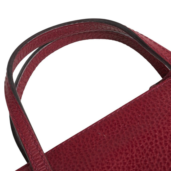 グッチ スウィング ハンドバッグ ショルダーバッグ 2WAY 368827 パープル レザー レディース GUCCI 【中古】