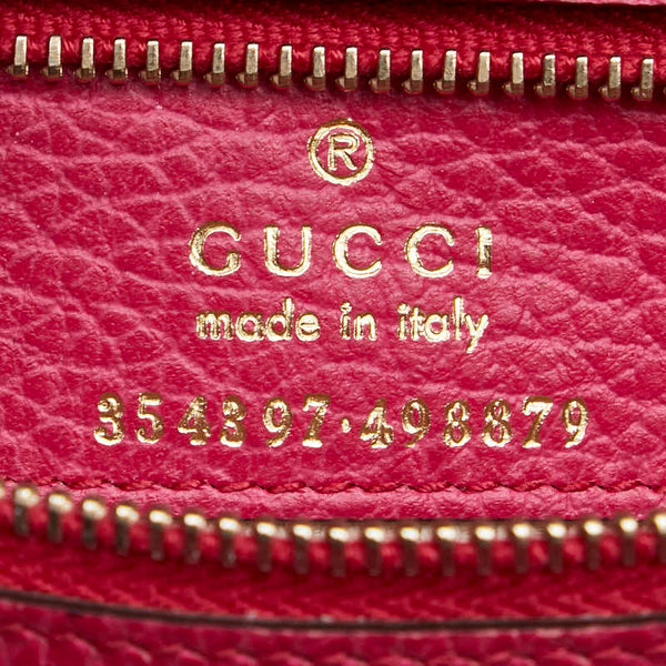 グッチ スウィング トートバッグ ショルダーバッグ 354397 ピンク レザー レディース GUCCI 【中古】