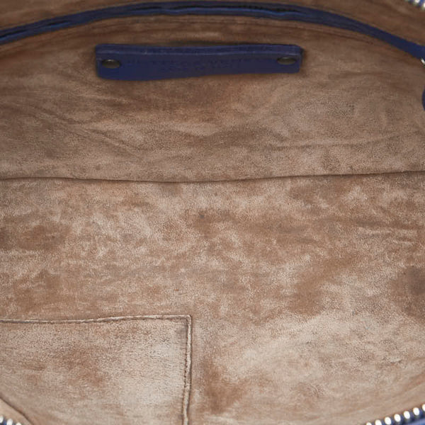 ボッテガヴェネタ イントレチャート 斜め掛け ショルダーバッグ ブルー レザー レディース BOTTEGAVENETA 【中古】