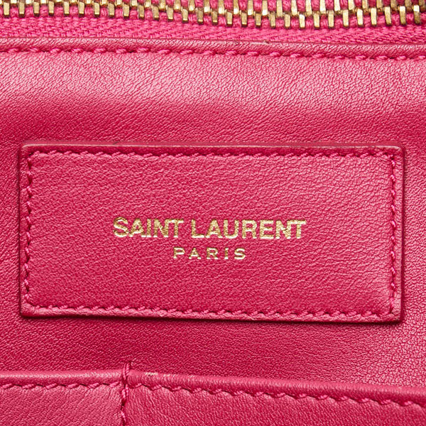 サンローラン プチカバス Yライン ハンドバッグ 311210 ピンク レザー レディース SAINT LAURENT 【中古】