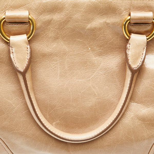 プラダ ハンドバッグ ショルダーバッグ 2WAY BN2323 ベージュ レザー レディース PRADA 【中古】