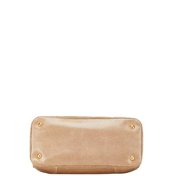 プラダ ハンドバッグ ショルダーバッグ 2WAY BN2323 ベージュ レザー レディース PRADA 【中古】