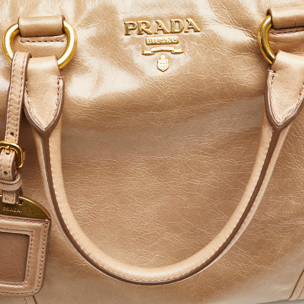 プラダ ハンドバッグ ショルダーバッグ 2WAY BN2323 ベージュ レザー レディース PRADA 【中古】