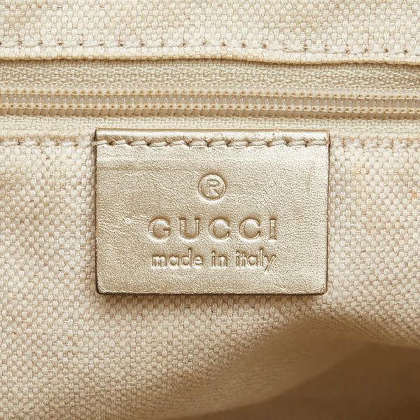 グッチ GGキャンバス スーキー ハンドバッグ ショルダーバッグ 2WAY 247902 ブラウン ゴールド キャンバス レザー レディース GUCCI 【中古】