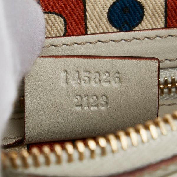 グッチ グッチシマ ホースビット ワンショルダーバッグ 145826 グレー レザー レディース GUCCI 【中古】