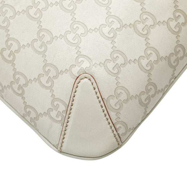 グッチ グッチシマ ホースビット ワンショルダーバッグ 145826 グレー レザー レディース GUCCI 【中古】