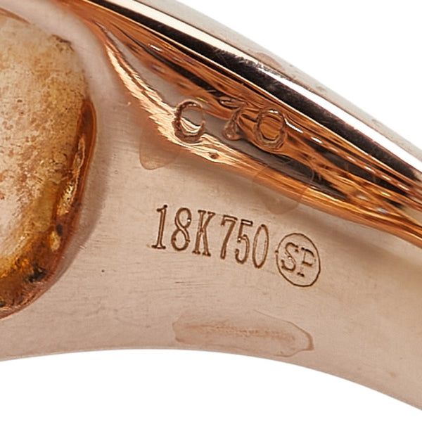 K18PG ピンクゴールド ダイヤ0.70ct リング 指輪 レディース 15号 【中古】