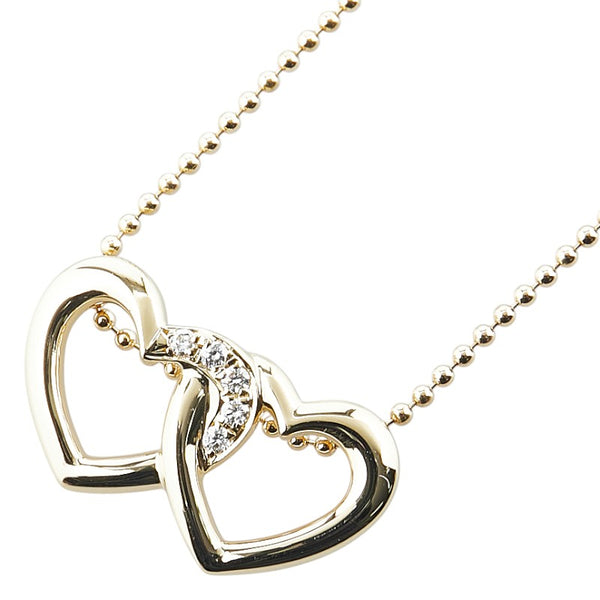 ディオール K18YG イエローゴールド ダイヤ1.34ct ハート モチーフ ペンダントネックレス レディース Dior 【中古】