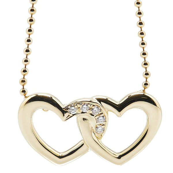 ディオール K18YG イエローゴールド ダイヤ1.34ct ハート モチーフ ペンダントネックレス レディース Dior 【中古】