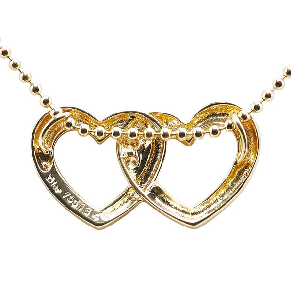 ディオール K18YG イエローゴールド ダイヤ1.34ct ハート モチーフ ペンダントネックレス レディース Dior 【中古】