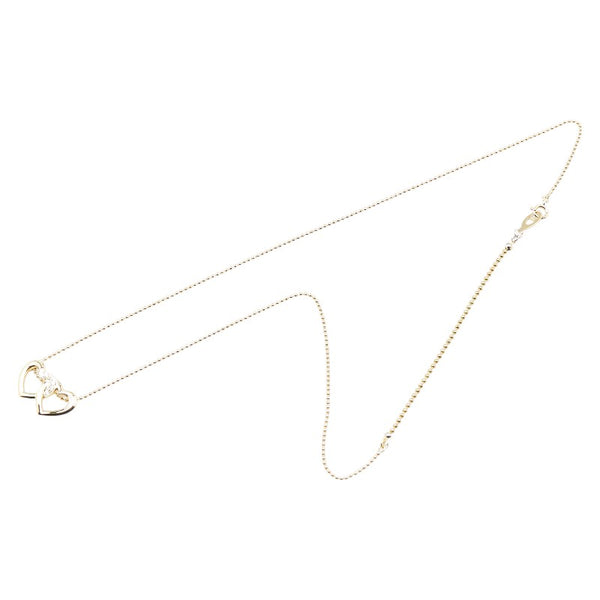 ディオール K18YG イエローゴールド ダイヤ1.34ct ハート モチーフ ペンダントネックレス レディース Dior 【中古】